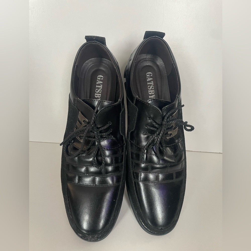 Gatsby black dress shoes size 13.5 men’s - Picture 2 of 10